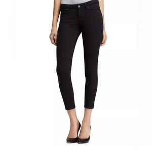 PAIGE NWOT VERDUGO ANKLE BLACK JEANS - Sterling Dark Coated- Size 28